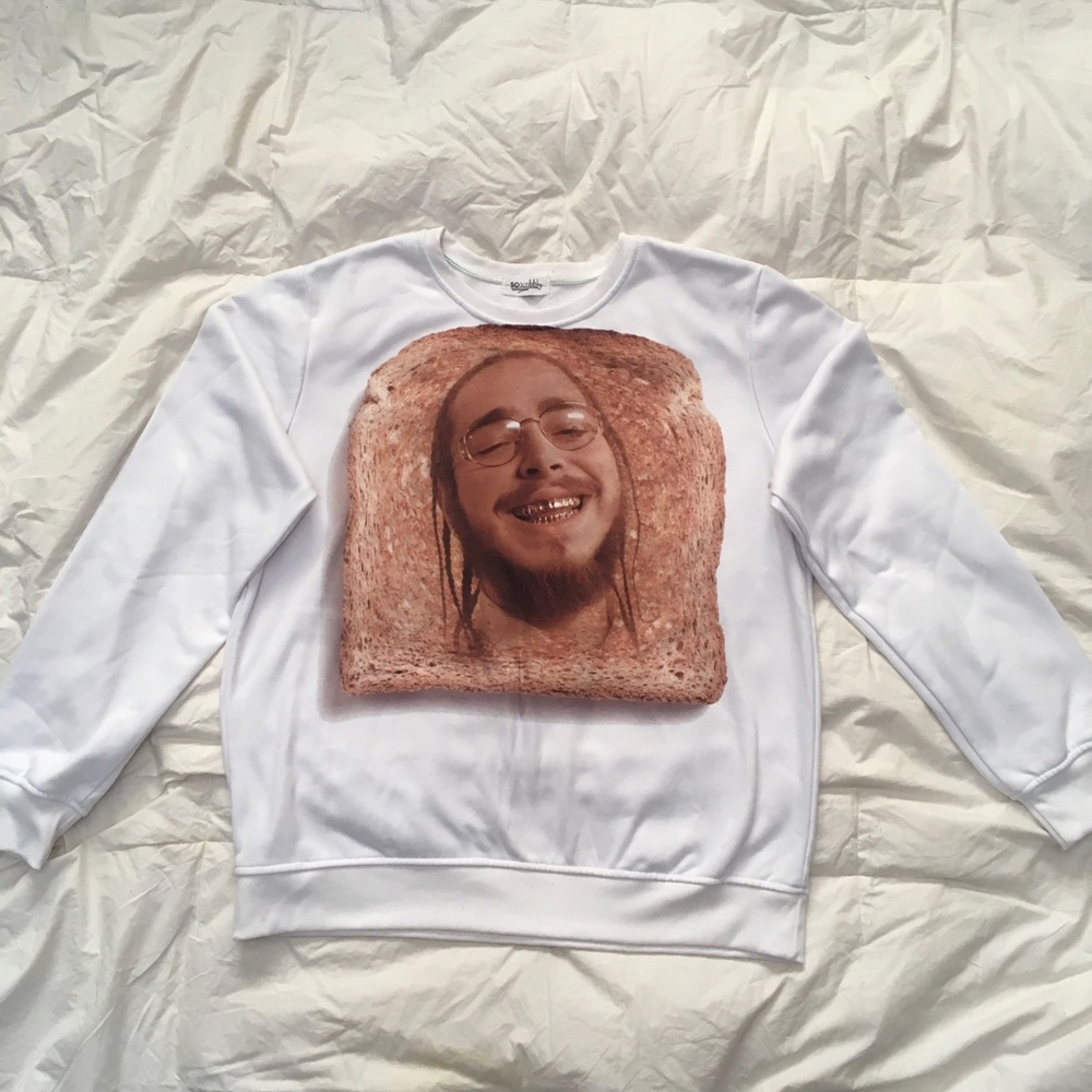 Post Malone ‘Toast Malone’ Sweatshirt Unisex Size Large